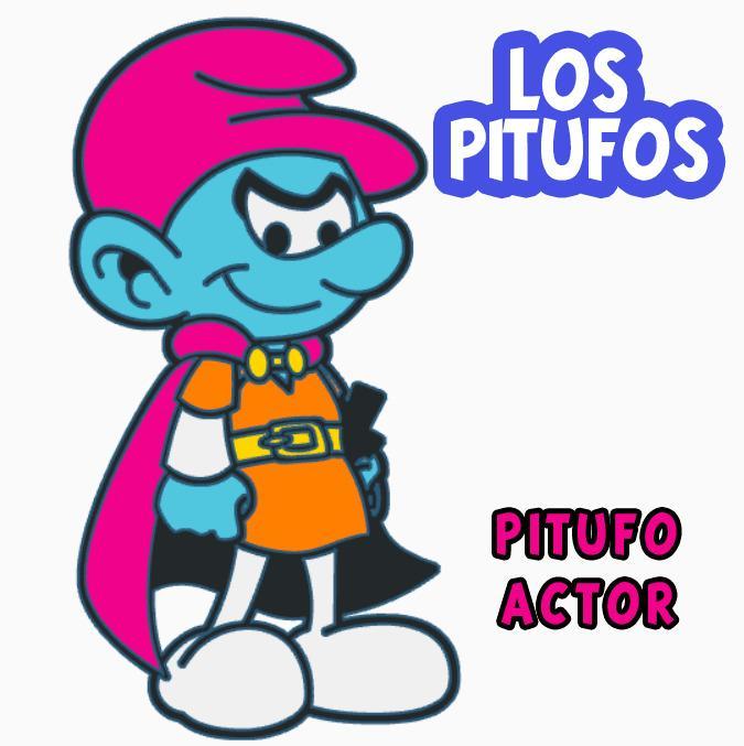 Actor Smurf Key Chain