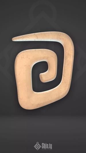 Celtic Pendant Square Spiral
