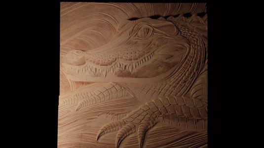 Caiman CNC 3d Print High Relief Sand Casting