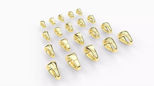 Collection 20 Bails for Pendants Goldsmith