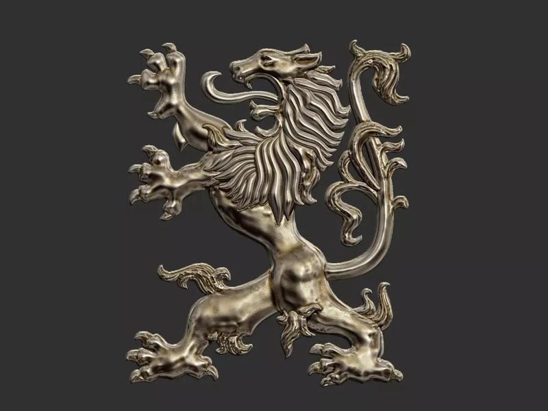Coat of arms Lion - Heraldic