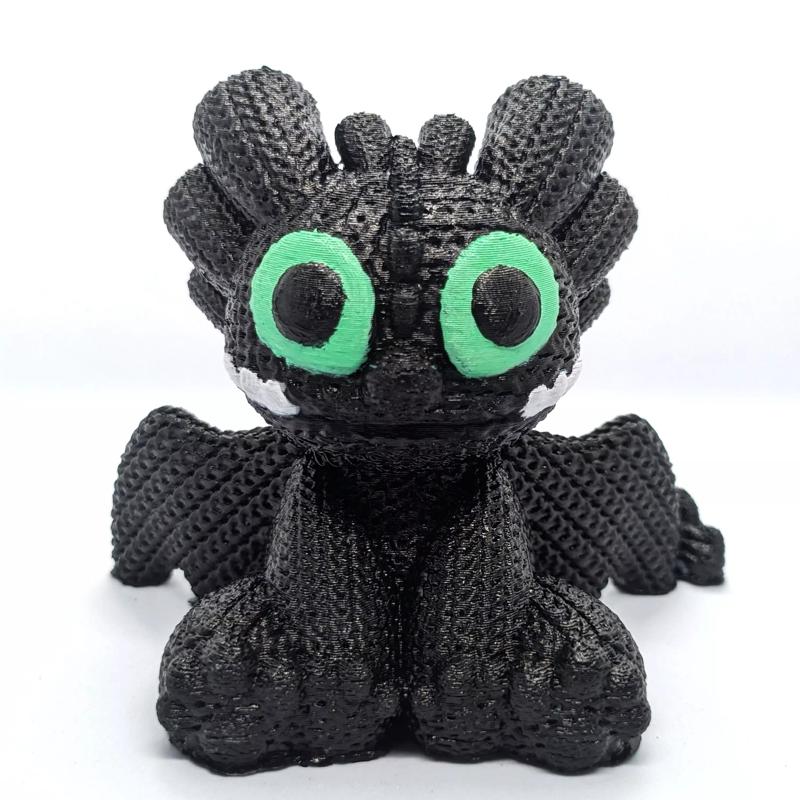 Knitted Toothless Dragon