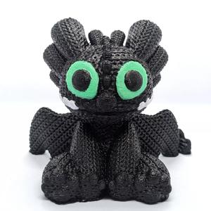 Knitted Toothless Dragon