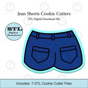 Jean Shorts Cookie Cutters | STL Files
