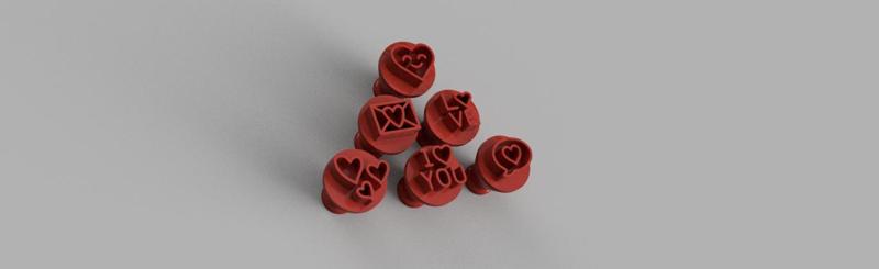 KIT CARIMBO PARA BRIGADEIRO - DIA DOS NAMORADOS - Valentine's Day -