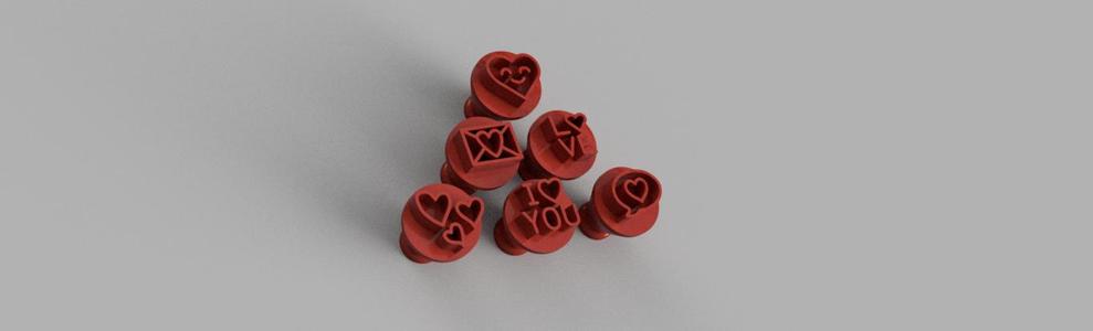 KIT CARIMBO PARA BRIGADEIRO - DIA DOS NAMORADOS - Valentine's Day -