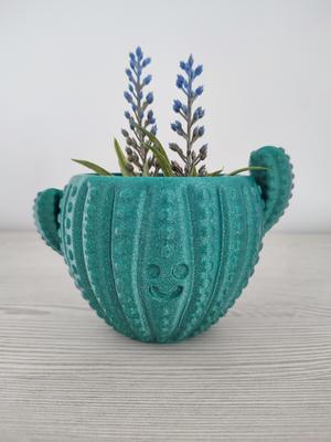 Cactus pot with funny face - Decoration - Planters and flowerpots