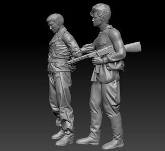 ww2 ger tank crew  surrender sovjet 1_35