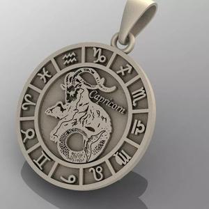 Capricorn zodiac pendant