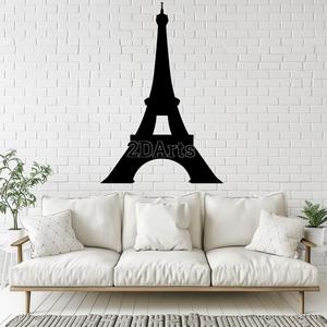 Eiffel Tower 2D Wall Art/Window Art - Digital STL & SVG Files for 3D Printing and Laser Cutting