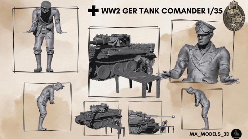 ww2 german Tank comander 1_35