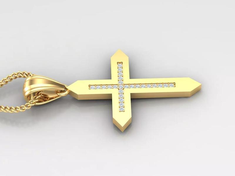 Cross Light Gold 4CP011 3DM STL