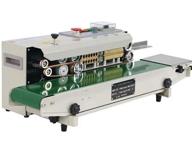 Fully Automatic Continuous Sealing Machine for Plastic and Aluminium Foil Bags Compact Heat Sealer