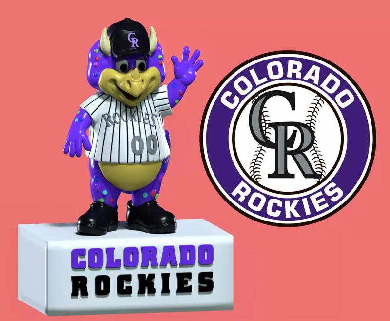 MLB - Colorado Rockies mascot statue - Dinger - 3d print