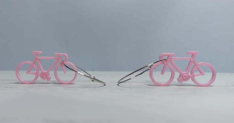 Bicycle earrings