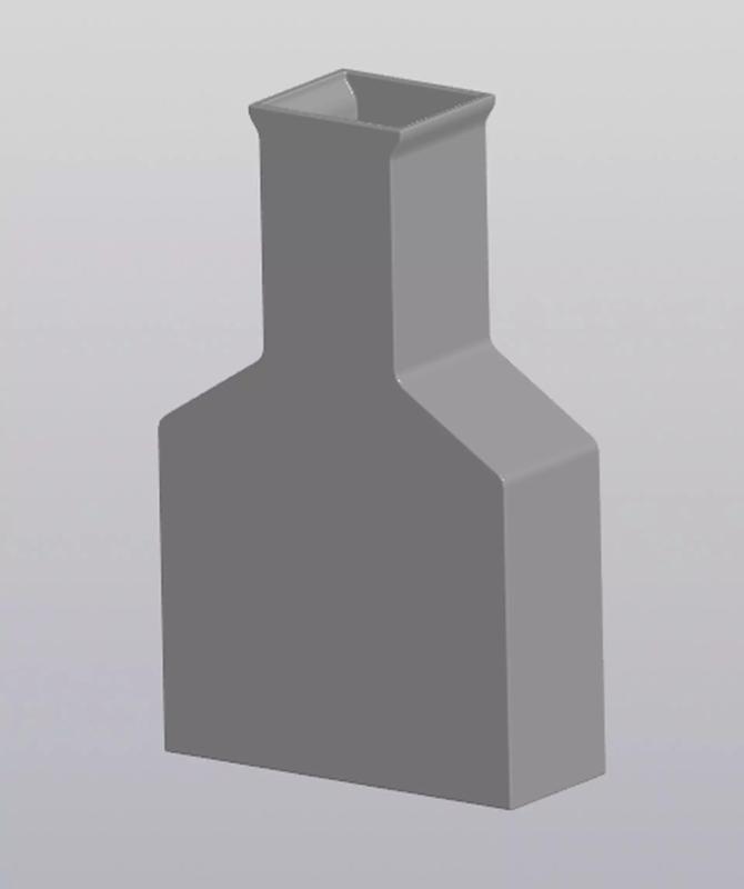 Flat vase