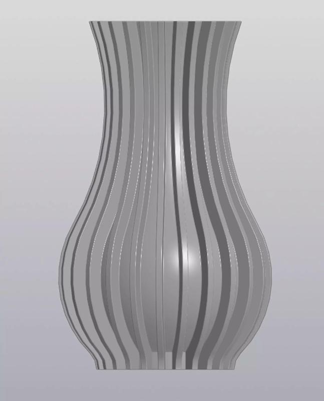 Striped vase