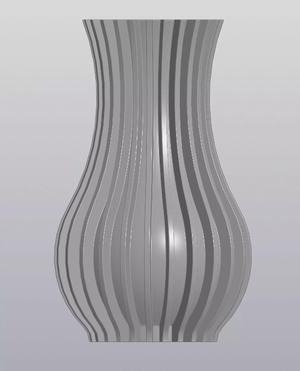 Striped vase