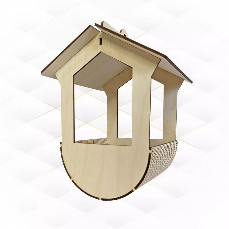 Bird feeder garden decor svg dxf design laser cut