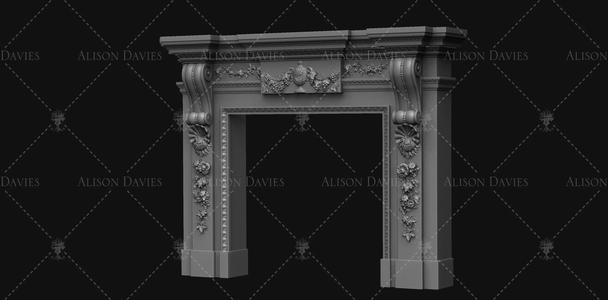 Beautiful French Fire Surround 3D print model