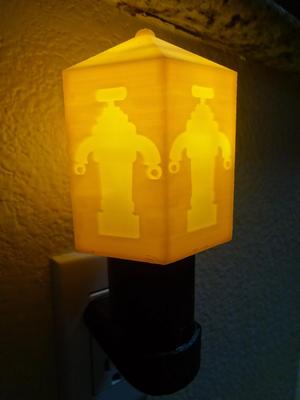 Robot Hexagon Night Light