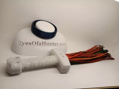Mjolnir-Inspired Flogger Handle 3D Printable Model STL