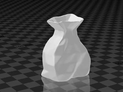 brown paperbag - crumpled