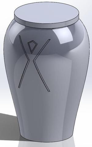 Burning Man Urn