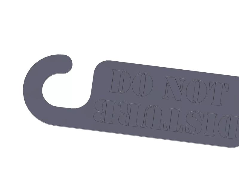 Do Not Disturb Door Hanger