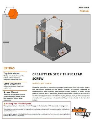 Creality Ender 7 Triple Lead Screw Upgrade