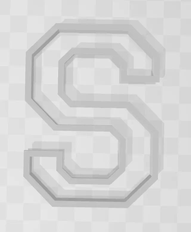 3D MODEL CUTTER LETTER S