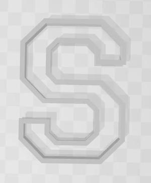 3D MODEL CUTTER LETTER S