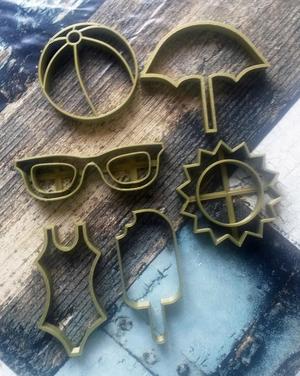 Summertime cookie cutter set