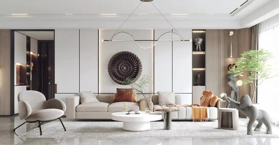 Modern Luxury Flat Apartment Living Room