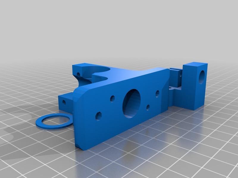 Wade's extruder idler with tube fitting