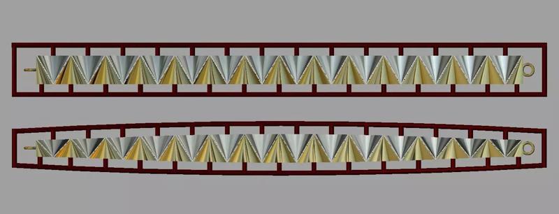 One piece fusion chain is cast directly