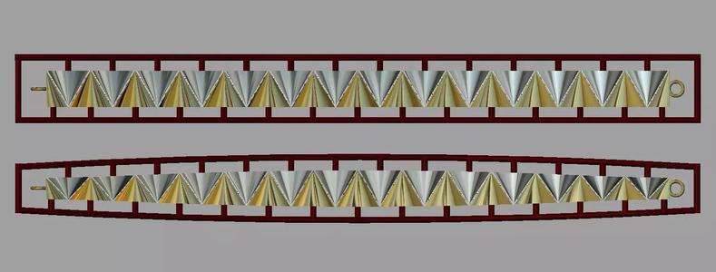 One piece fusion chain is cast directly