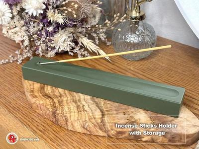 Incense Sticks Holder with Storage