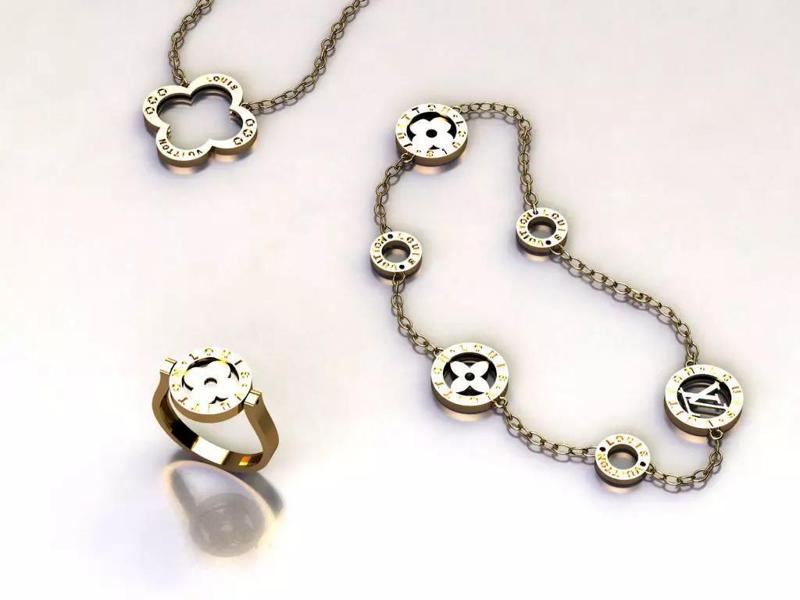Set S 8 pendant ring and bracelet