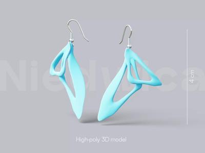 ABSTRIS Earrings 3D Model for 3D Printing STL file