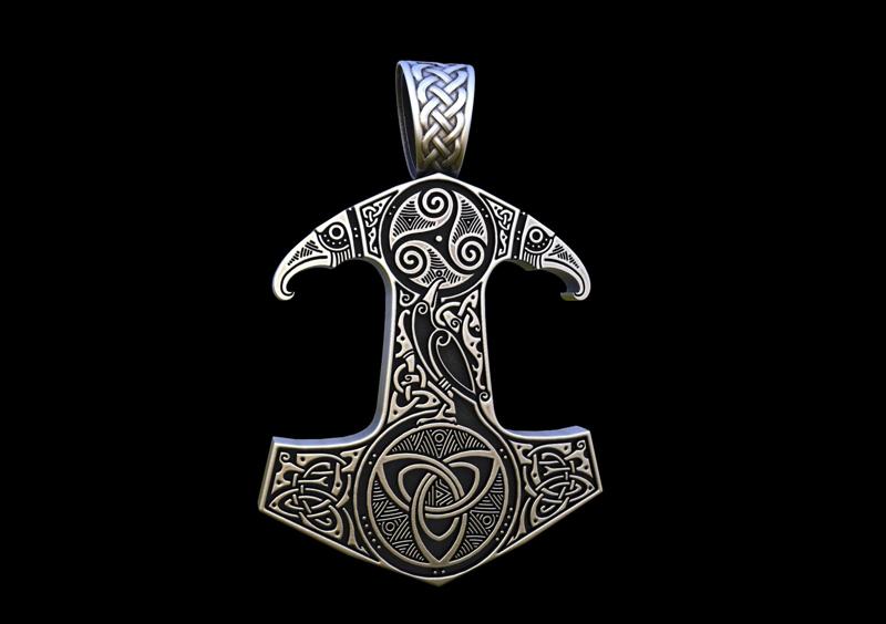 Mjolnir viking hammer pendant