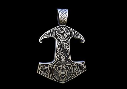Mjolnir viking hammer pendant