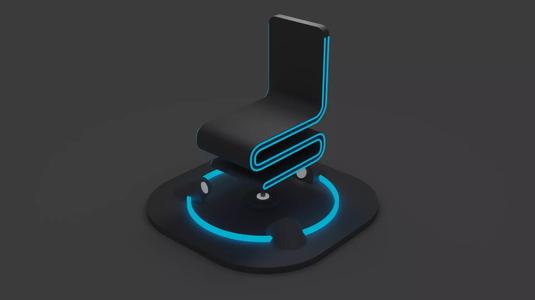 Futuristic MagLev Chair