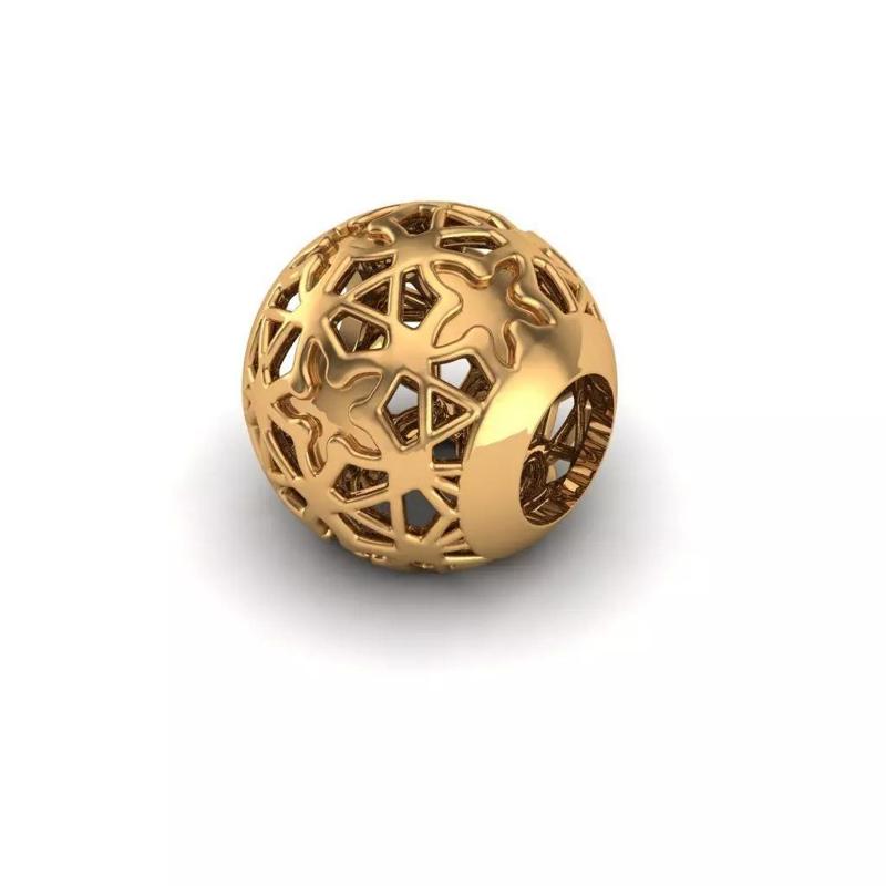 Jewelry gold - plated ball bead