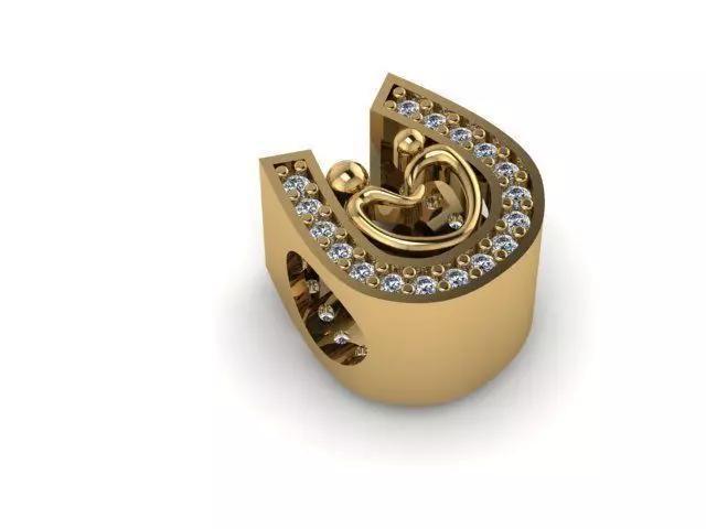 love hand in hand charm ball