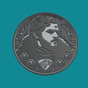 Robb Stark Print Model Robb Stark Medallion Robb Stark Wall Decor