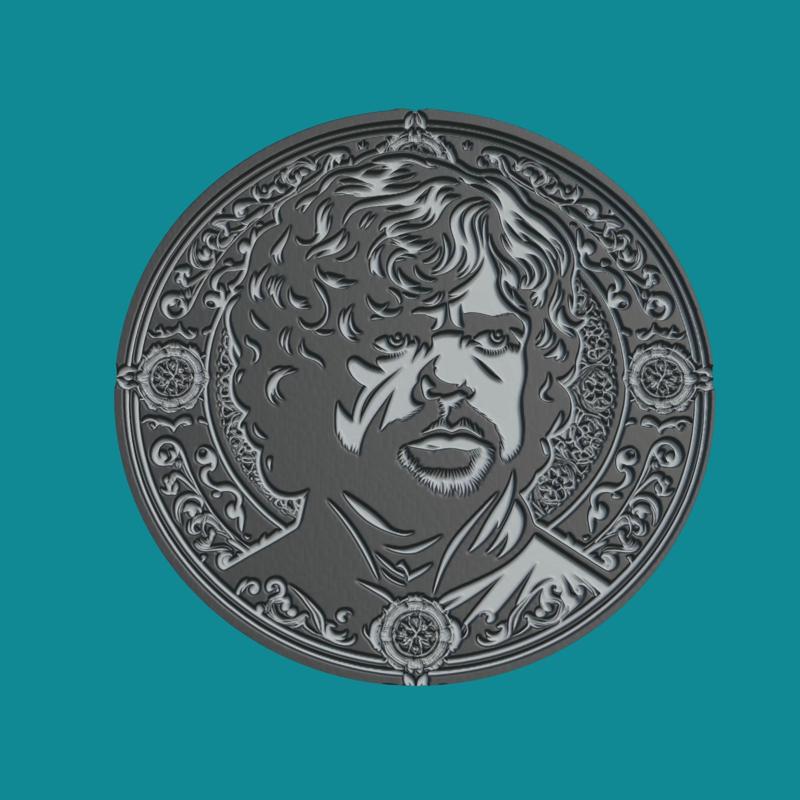 Tyrion Lannister Print Model Tyrion Lannister Medallion Tyrion Lannister Wall Decor