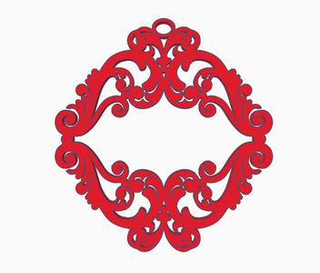Baroque style christmas tree decoration