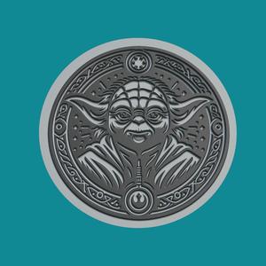 Yoda Print Model Yoda Medallion Yoda Wall Decor
