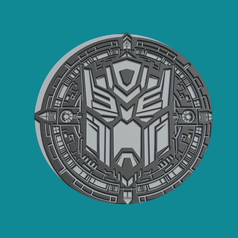 Optimus Prime Print Model Optimus Prime Medallion Optimus Prime Wall Decor